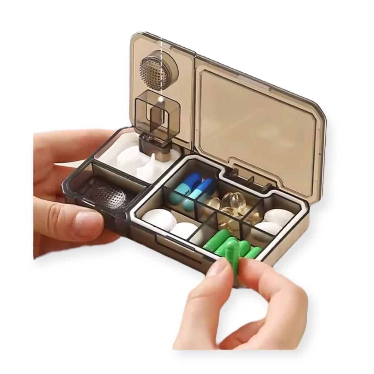 GENERICO - Pastillero Organizador Cortador Divisor Dosificador Pastilla