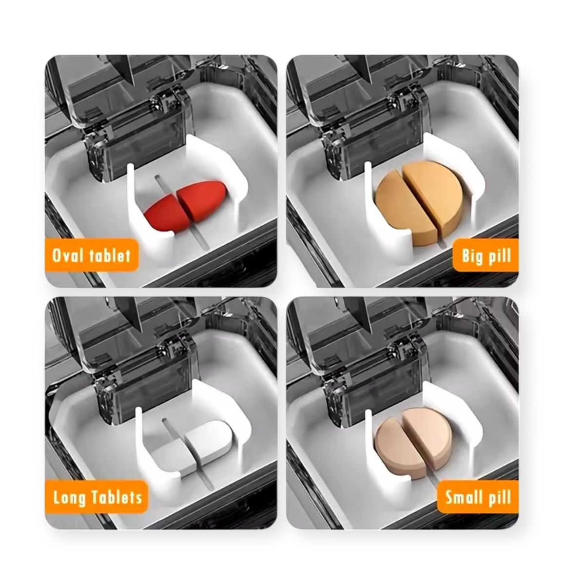 GENERICO - Pastillero Organizador Cortador Divisor Dosificador Pastilla