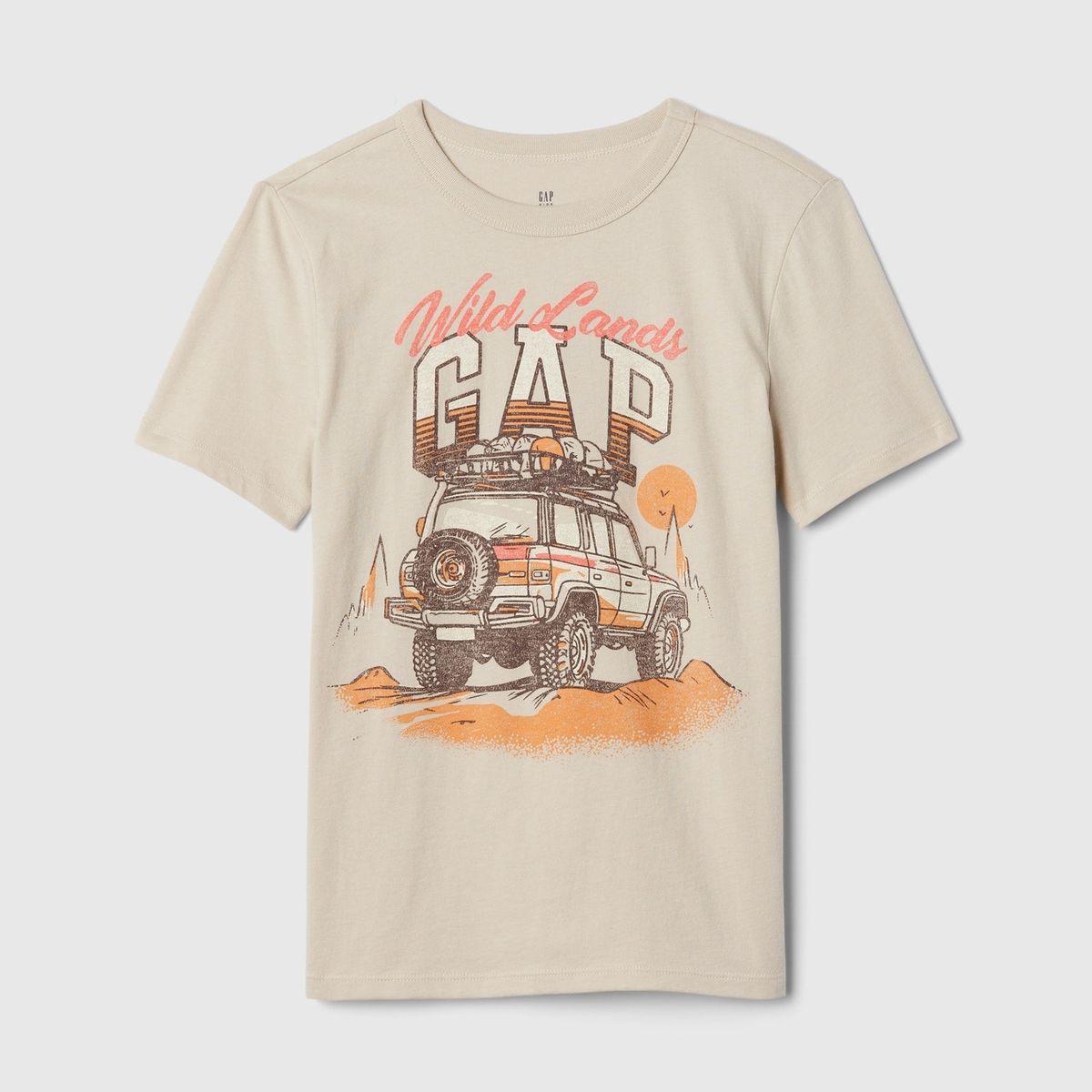 GAP - Polera Niño Wild Lands Manga Corta Morado Gap