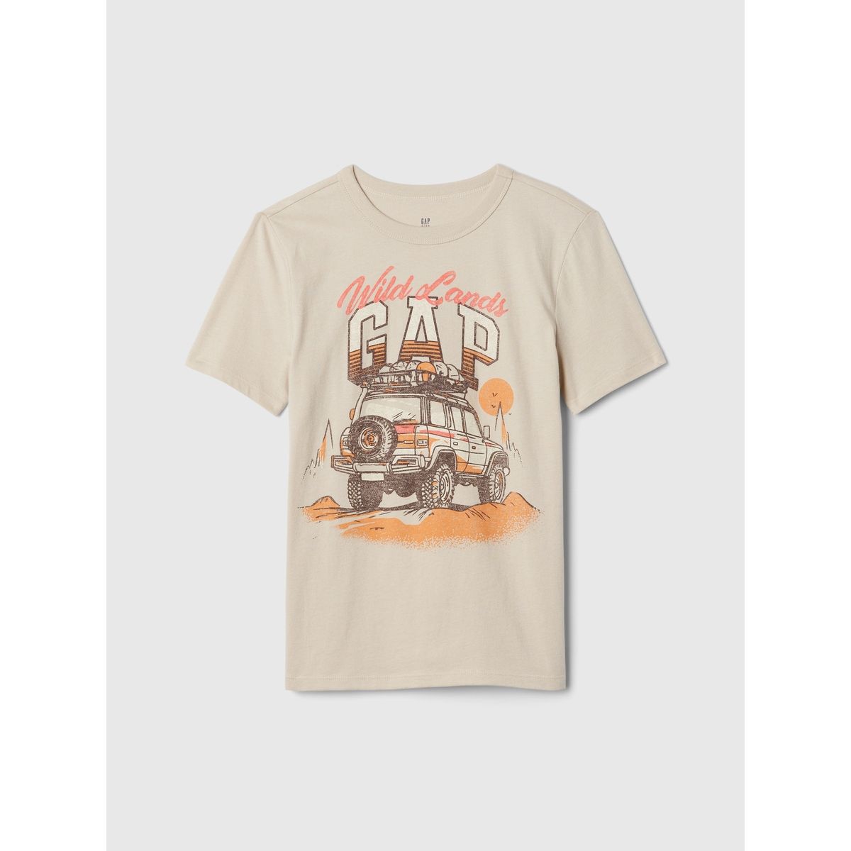 GAP - Polera Niño Wild Lands Manga Corta Morado Gap