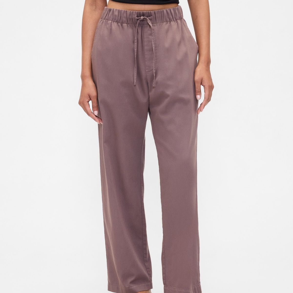 GAP - Pantalón Mujer Easy Twill Café Gap