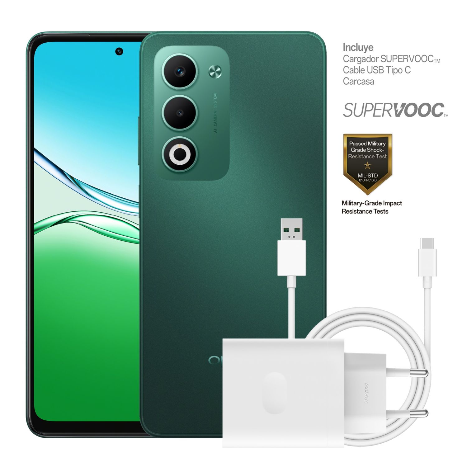 OPPO Celular Oppo A5 5g 8+256gb Dual Sim, Batería 6000mAh, IP65