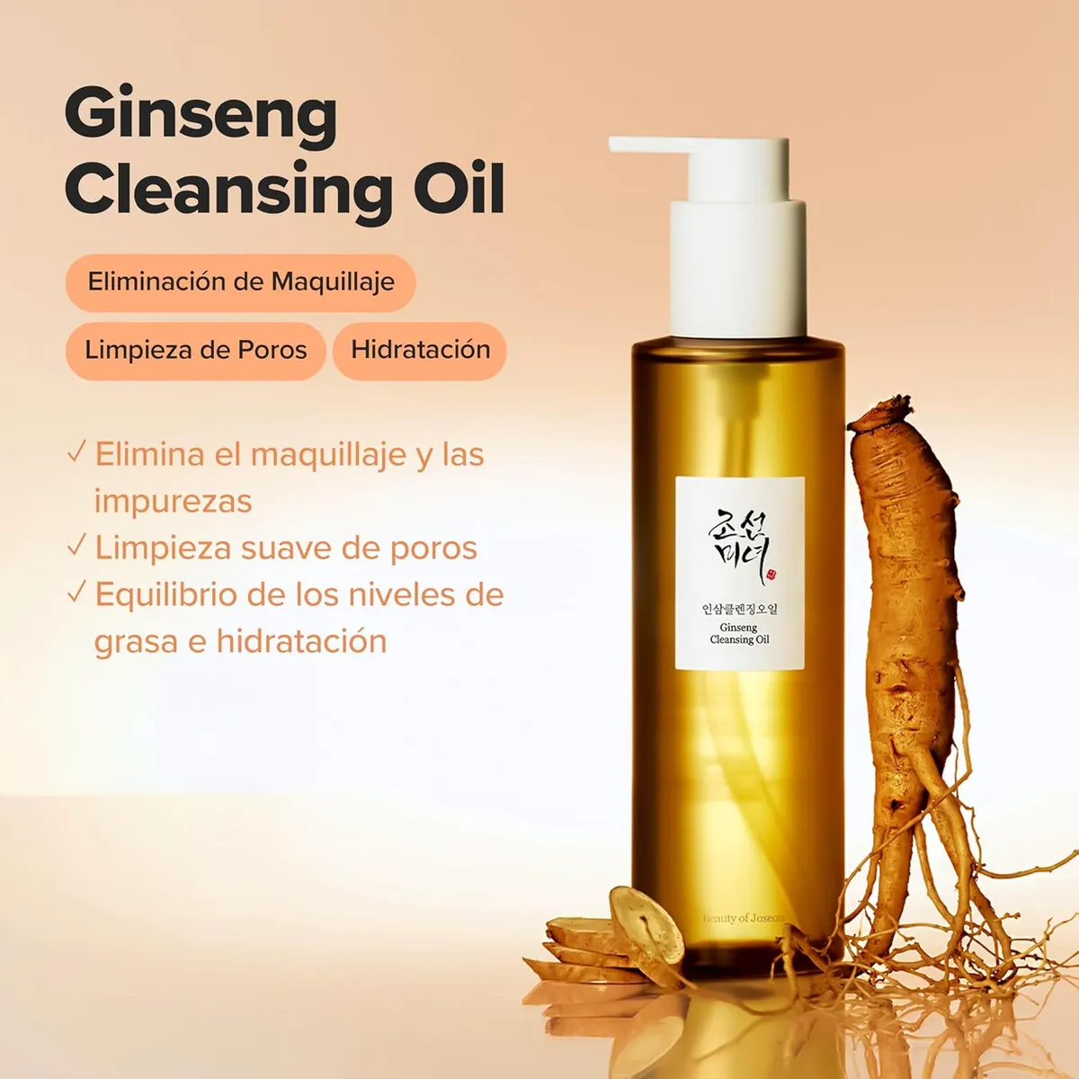 BEAUTY OF JOSEON - Limpiador oleoso desmaquillante antiedad con Ginseng