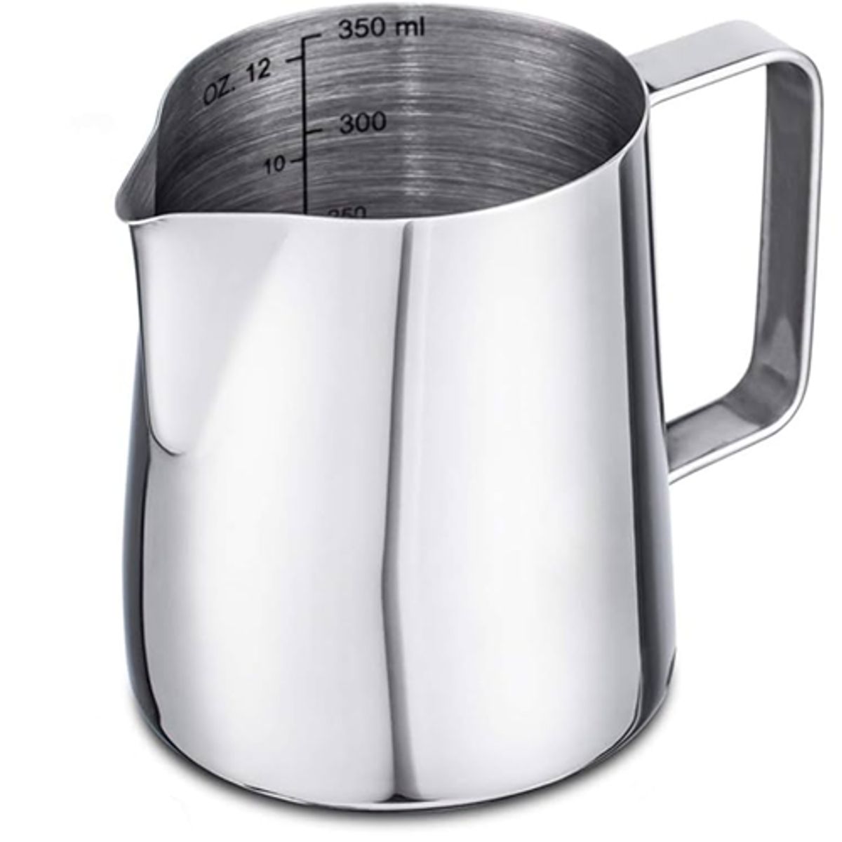 GENERICO - Jarra de espuma de leche de acero inoxidable 12oz350ml gris