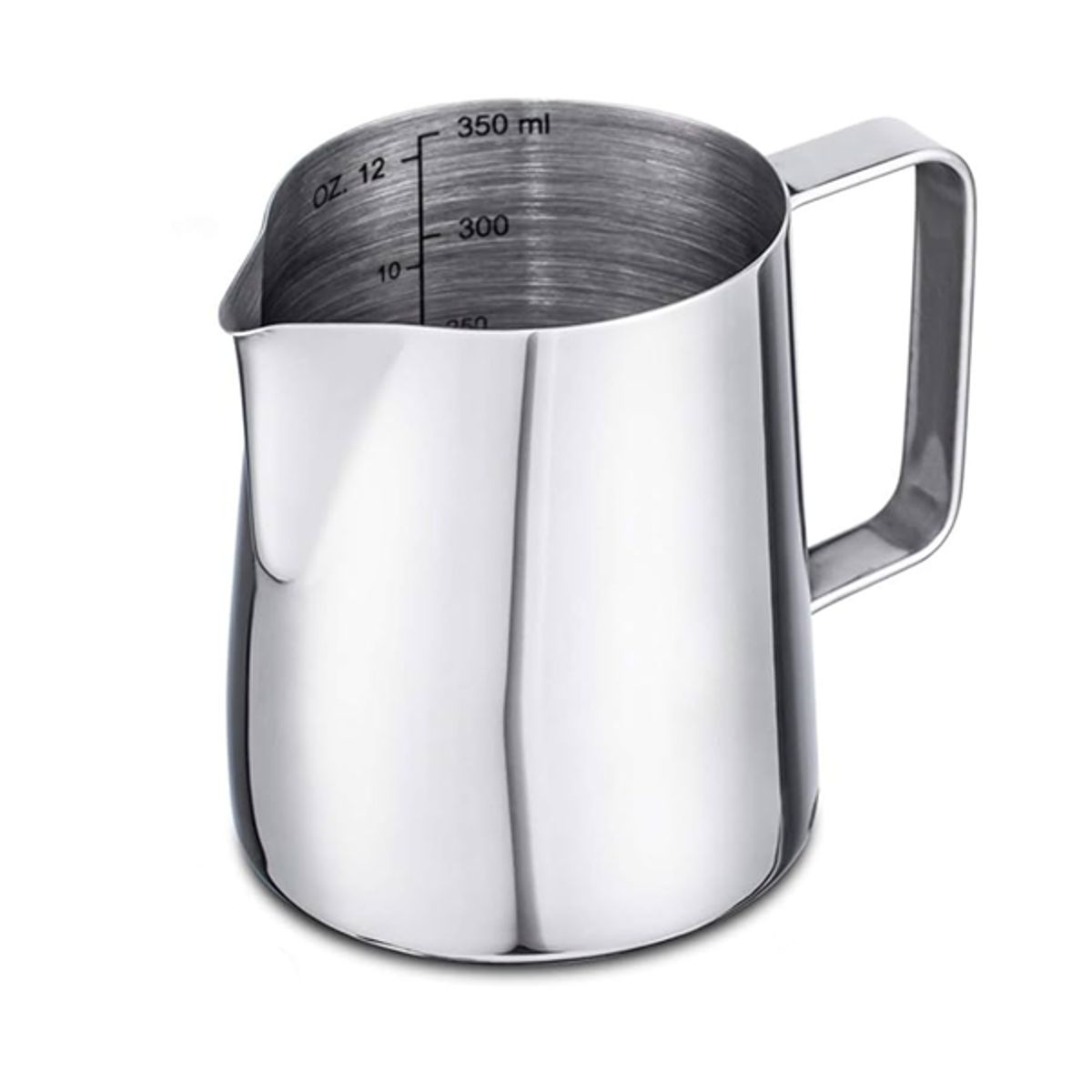 GENERICO - Jarra de espuma de leche de acero inoxidable 12oz350ml gris