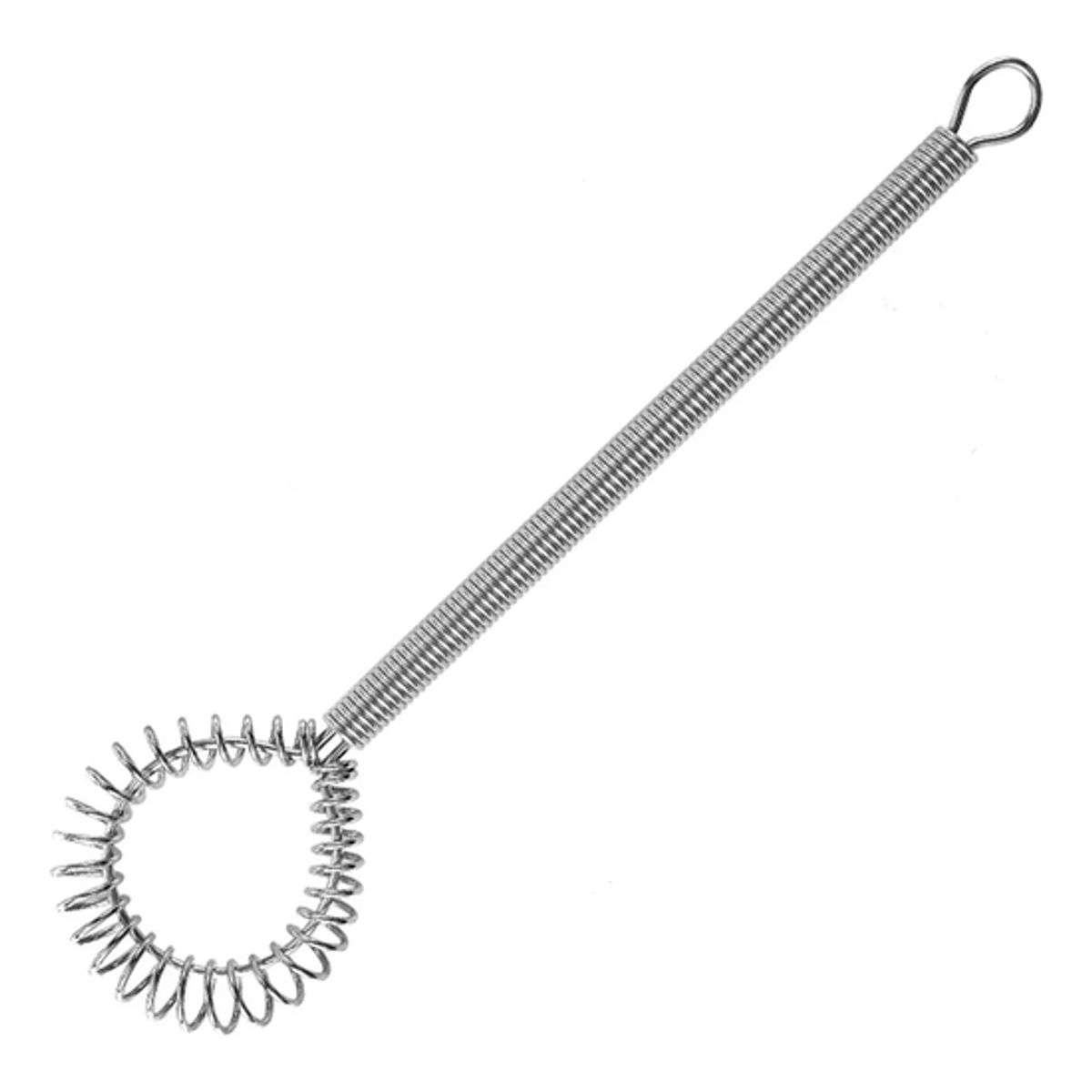 GENERICO - Batidor de resorte manual mágico de acero rojo para mezcla