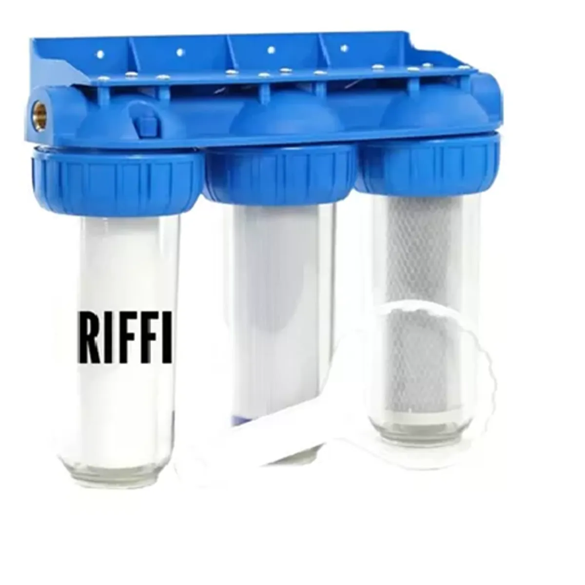 Filtro agua 3 etapas antisarro ablandador 10 pulgadas 5 micras, marca GENERICO - Foto 2