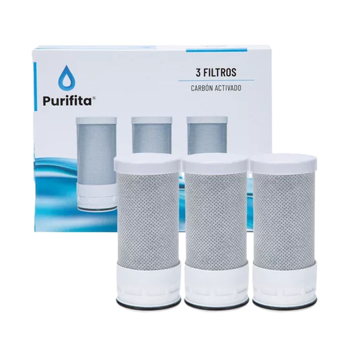 GENERICO - Filtros repuesto para purificador de agua Purifita PureSplash x3