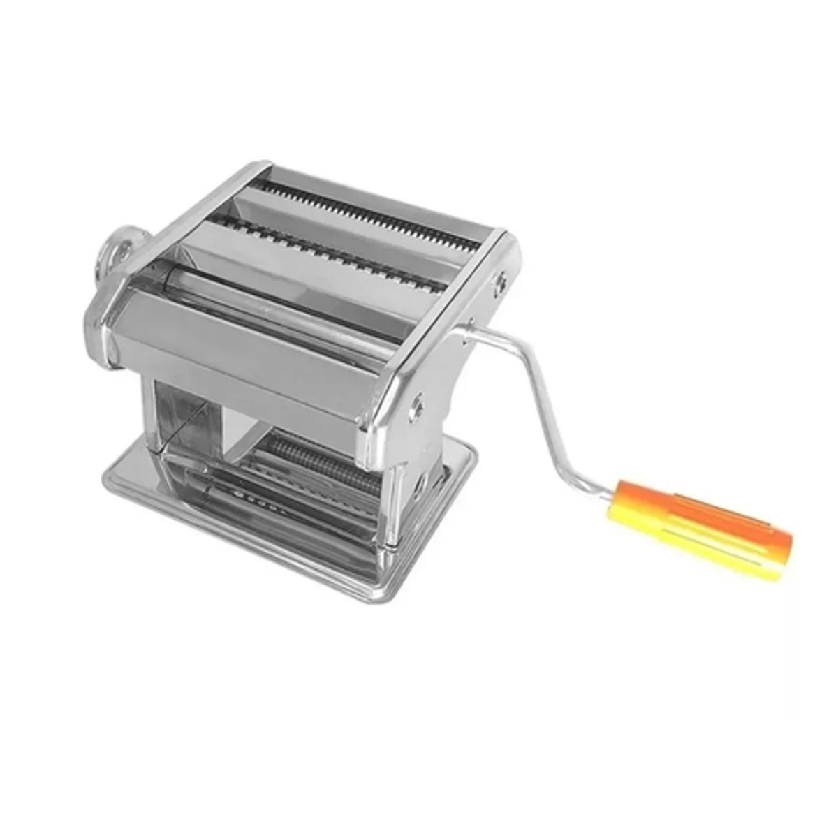 GENERICO - Máquina manual de pastas acero inoxidable color plateado