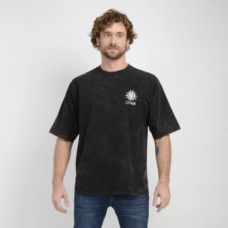 O'NEILL - POLERA MANGA CORTA OVERSIZE BLOCK NEGRO