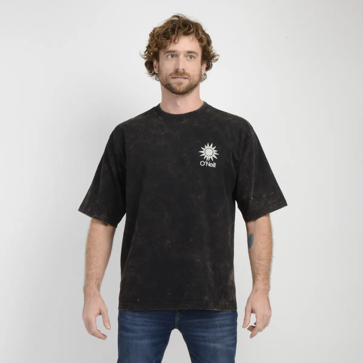 O'NEILL - POLERA MANGA CORTA OVERSIZE BLOCK NEGRO