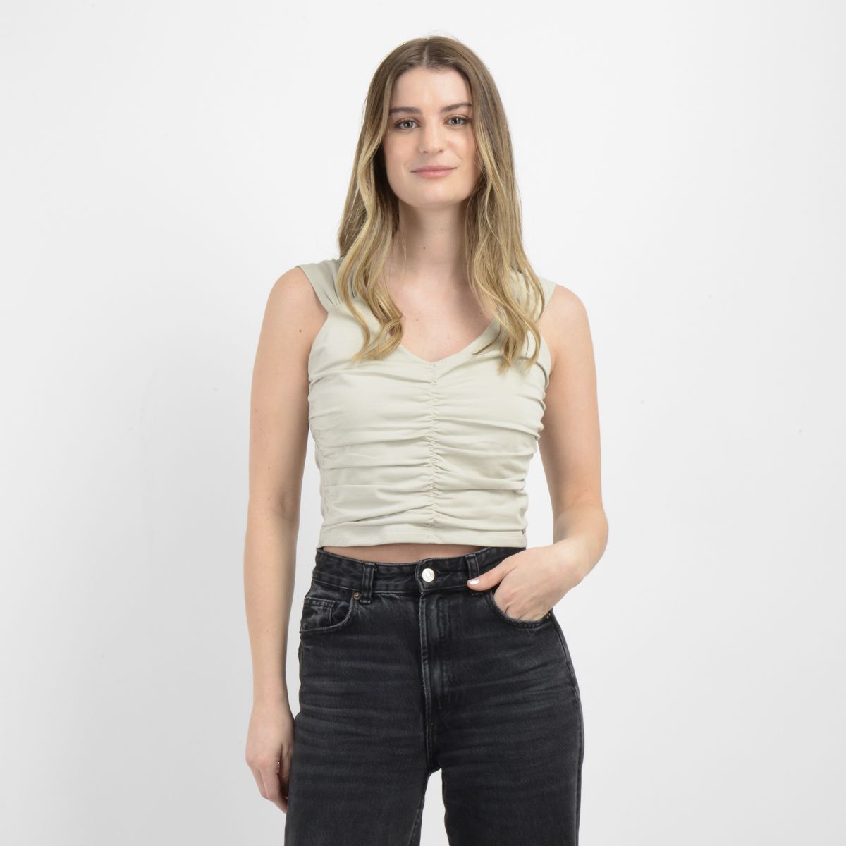 O'NEILL - POLERA MANGA CORTA CORRANE II BEIGE