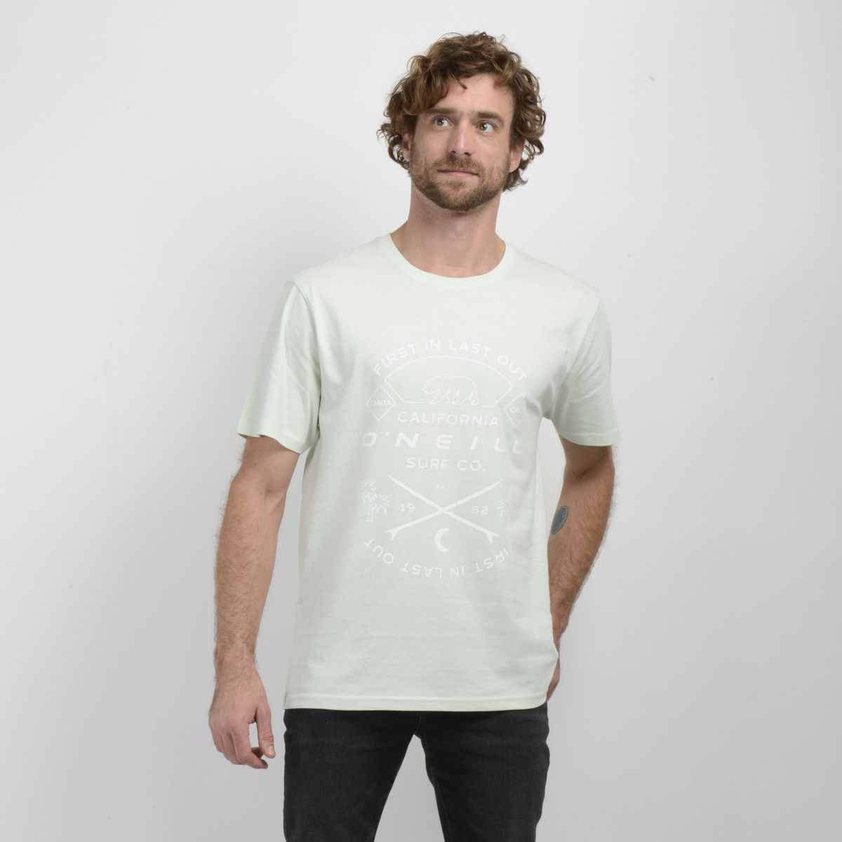 O'NEILL - POLERA MANGA CORTA JACK O'NEILL MUIR VERDE CLARO
