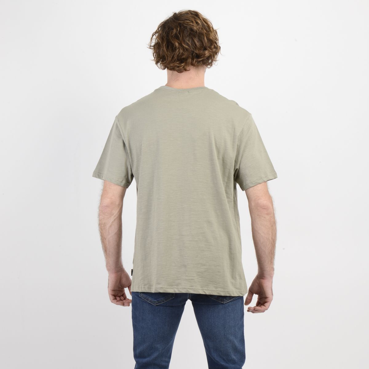 O'NEILL - POLERA MANGA CORTA RETRO SQUARE VERDE OSCURO