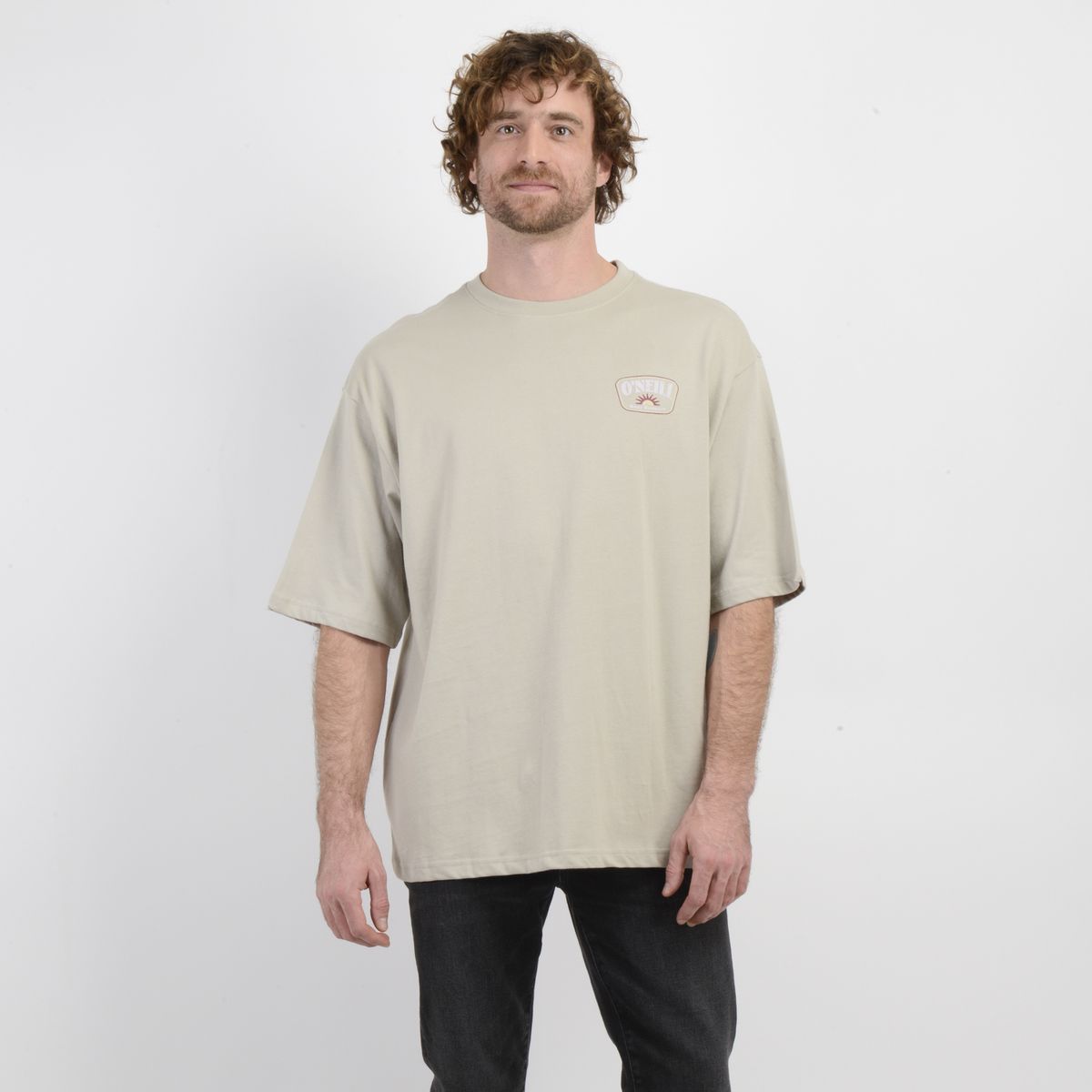 O'NEILL - POLERA MANGA CORTA HIGHWAY BEIGE