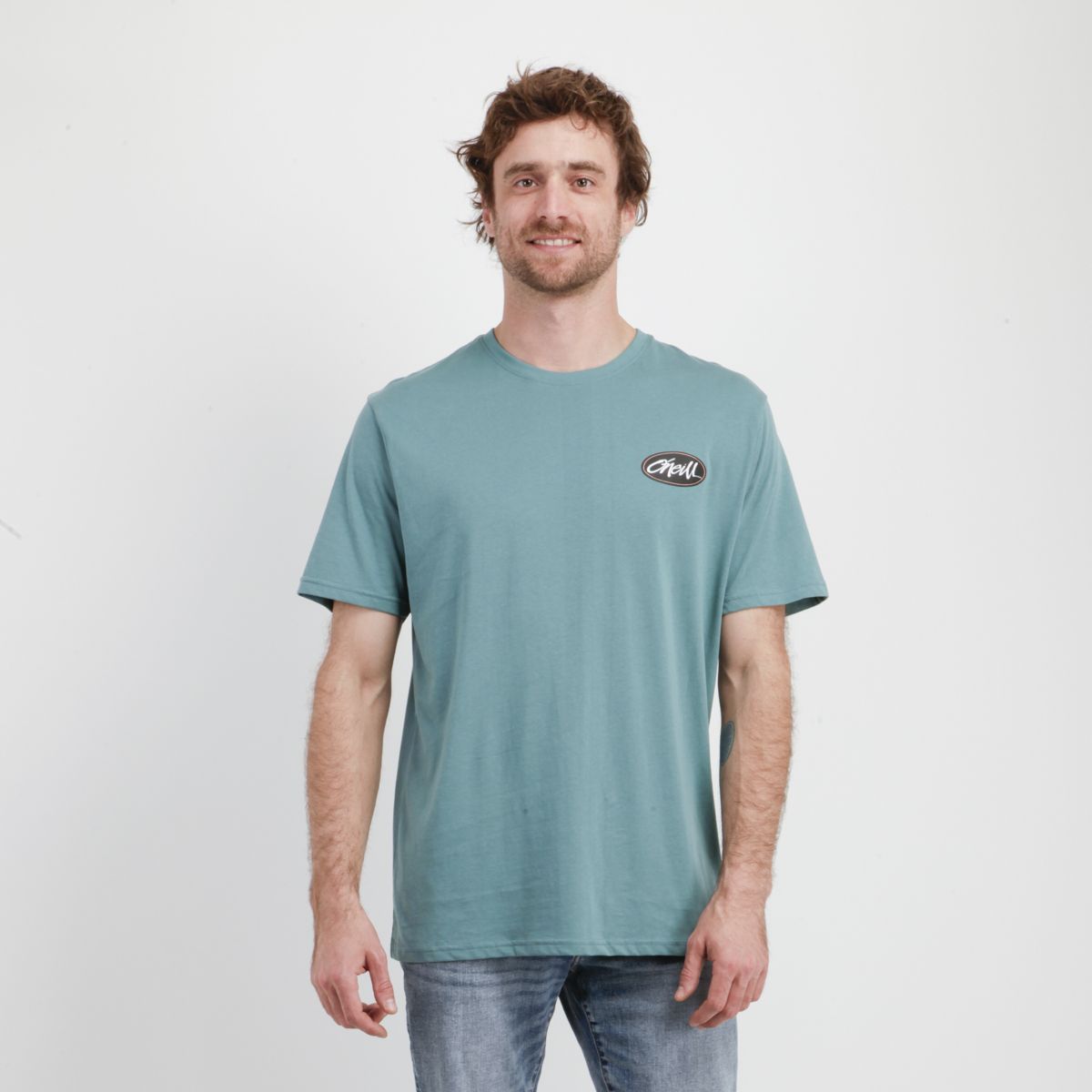 O'NEILL - POLERA MANGA CORTA SCRAWL VERDE OSCURO