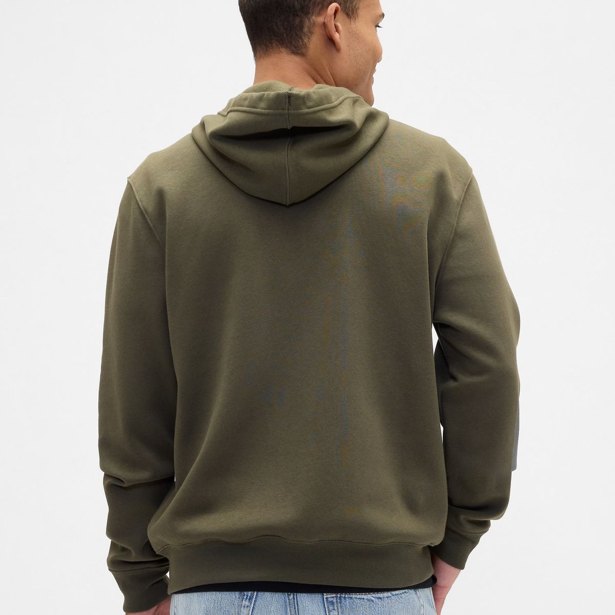 GAP - Polerón Hombre Gap Relaxed Clásico Logo Con Cierre Verde