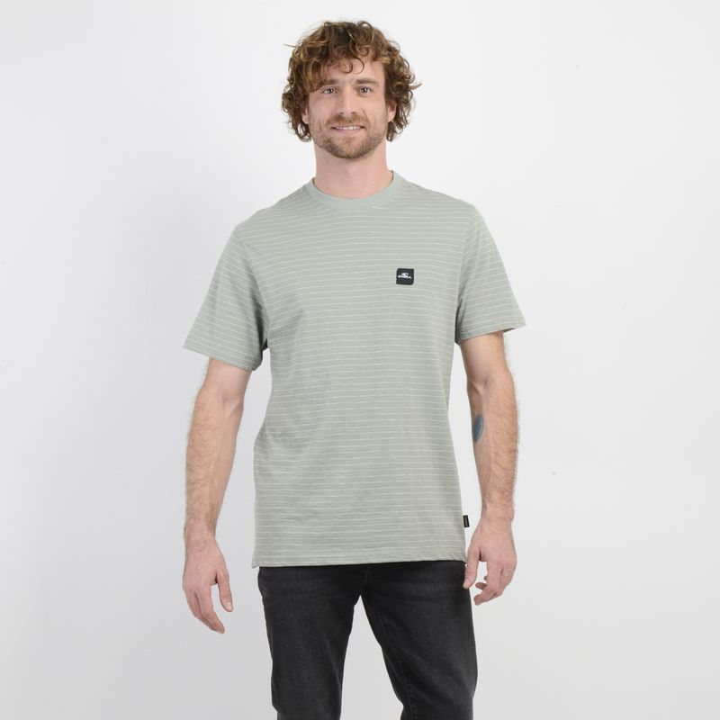 O'NEILL - POLERA MANGA CORTA DINSMORE VERDE CLARO