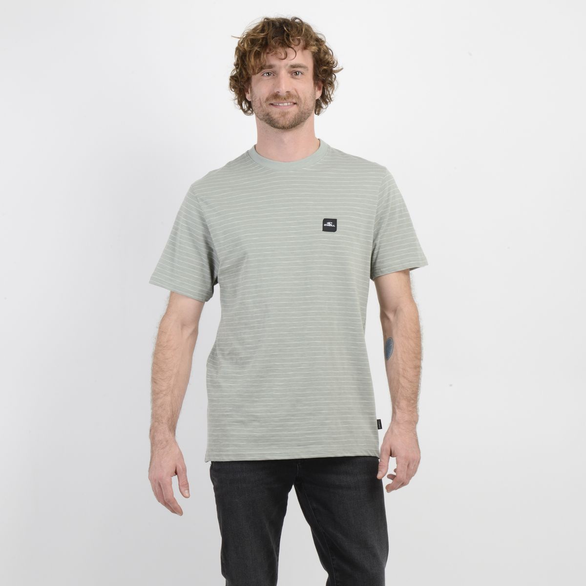 O'NEILL - POLERA MANGA CORTA DINSMORE VERDE CLARO