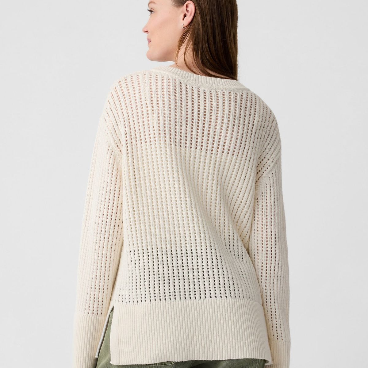 GAP - Chaleco Mujer Tejido Beige Gap