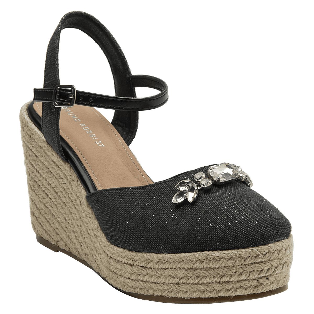 BRUNO ROSSI - Alpargata Mujer Casual Negro