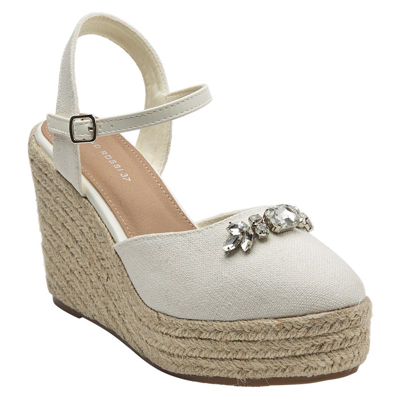 BRUNO ROSSI - Alpargata Mujer Casual Blanco