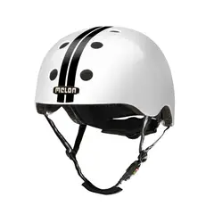 MELON - Casco para Ciclismo Urbano Straight Black White ML