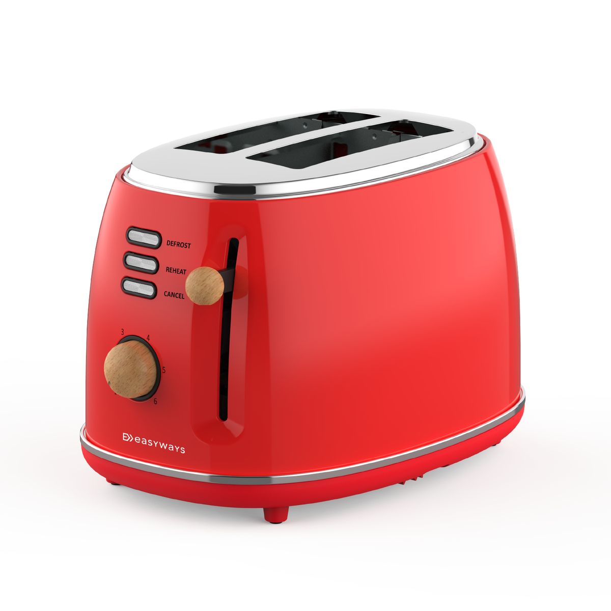 EASYWAYS - Tostador Toast Master 2 rebanadas Rojo EasyWays