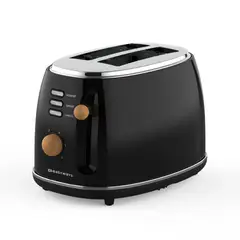 EASYWAYS - Tostador Desing 2 rebanadas Negro