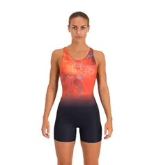 FOUR - Traje de Baño Natación Mujer Naranja - Streamline