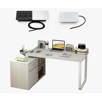 Escritorio Con Enchufe Con Tapa Integrado Forma L Usb+usb-c…