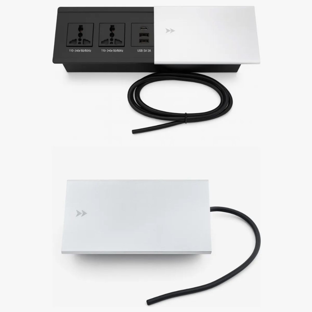 HOMER DESIGN - Escritorio Con Enchufe Con Tapa Integrado Forma L Usb+usb-c…