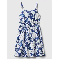 GAP - Vestido Niña Bow-Knot Floral Azul