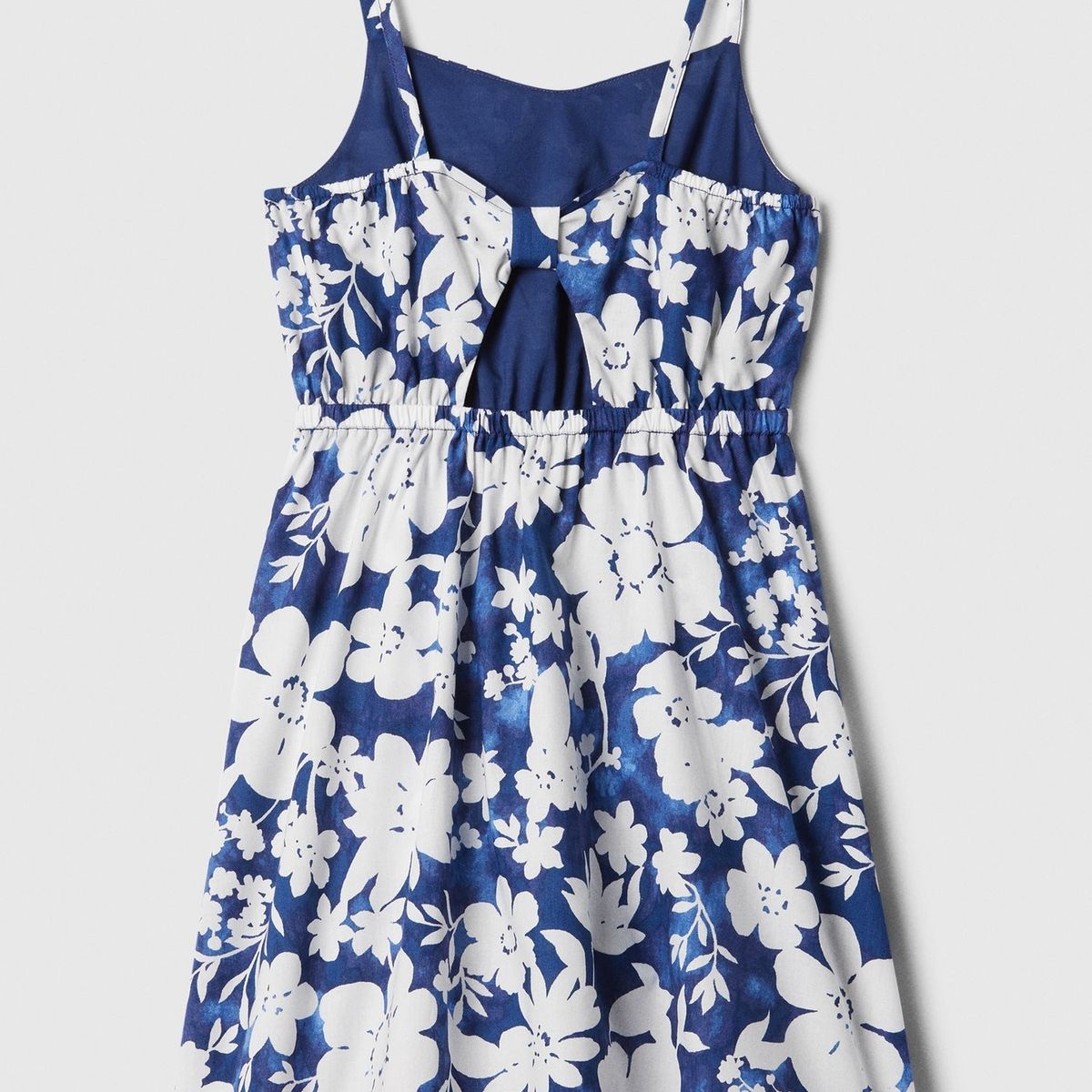 GAP - Vestido Niña Bow-Knot Floral Azul Gap