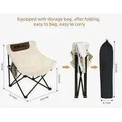 ATLAS - Silla Plegable Camping beige