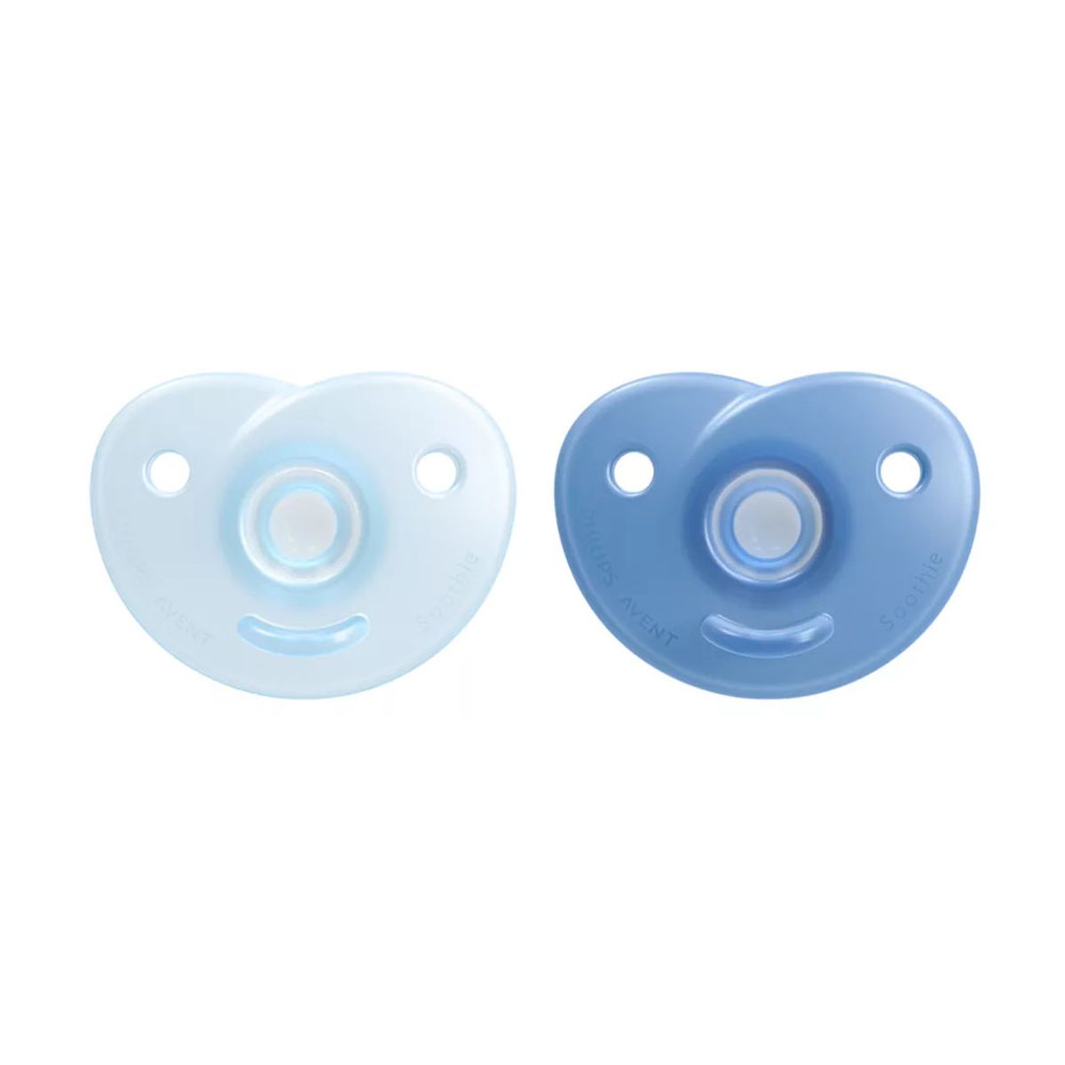 AVENT - Chupete Soothie 0-3m 2 Unidades Azul / Azul Claro Avent