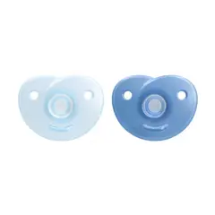 AVENT - Chupete Soothie 0-3m 2 Unidades Azul / Azul Claro