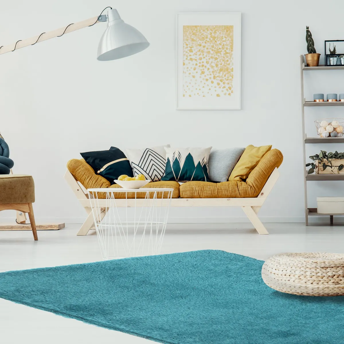 DIB - Alfombra Bengala 190X290 Turquesa