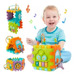 GENERICO - Juguete Cubo Didáctico Educativo Musical Juego Bebé Infantil