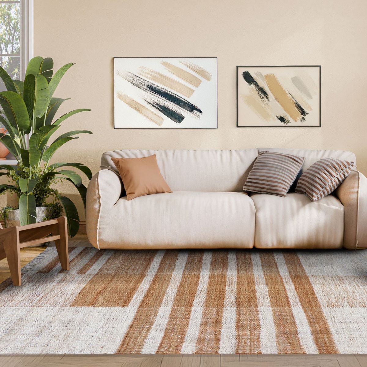 DIB - Alfombra Yute Lana Ibiza HO 54249 Natural 160x230