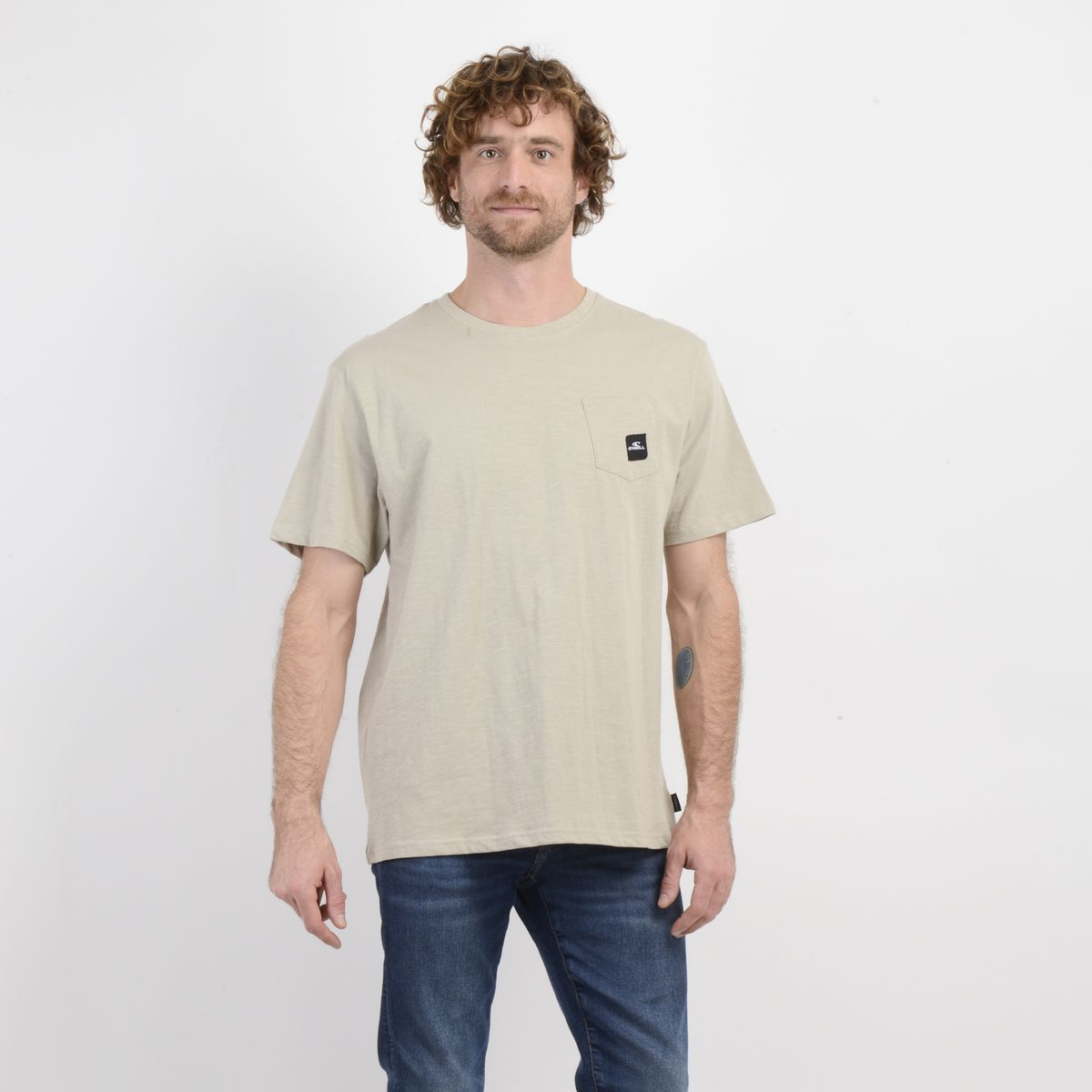O'NEILL - POLERA MANGA CORTA TRIPPER BEIGE