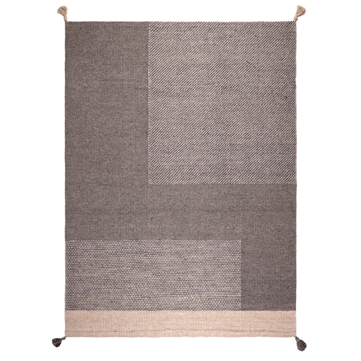 DIB - Alfombra Handwoven Wool Style 190X290 Gris