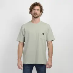 O'NEILL - POLERA MANGA CORTA POCKET VERDE CLARO