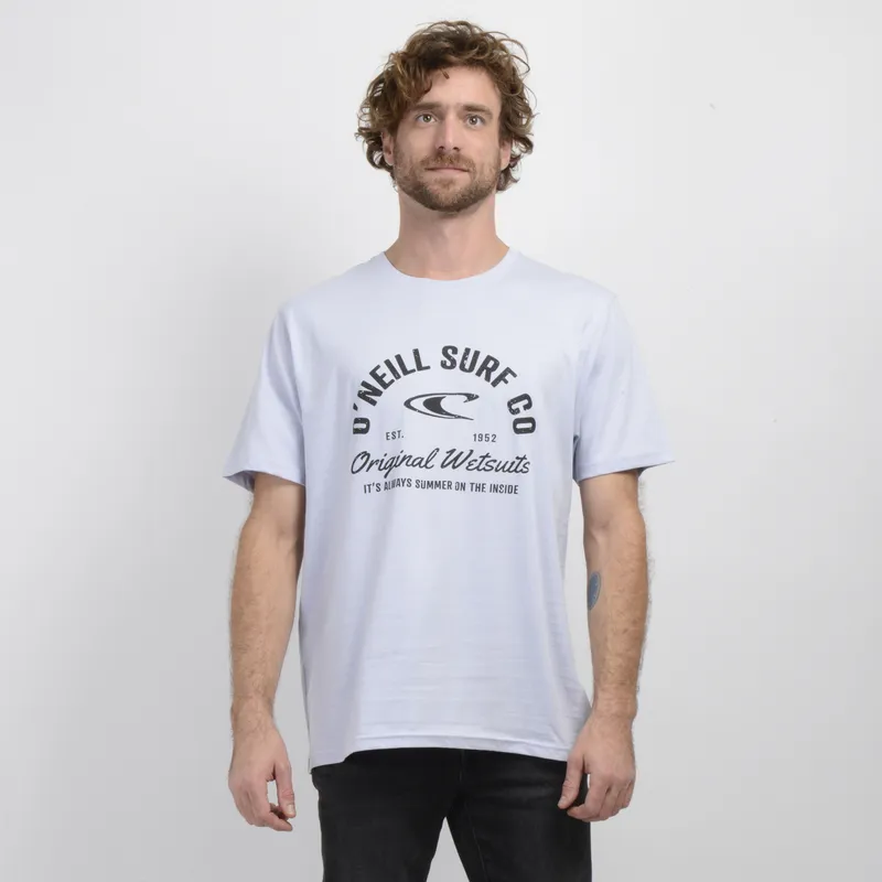 O'NEILL - POLERA MANGA CORTA SURF CO AZUL CLARO