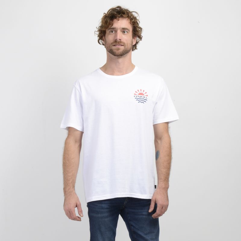 O'NEILL - POLERA MANGA CORTA SUN BLANCO