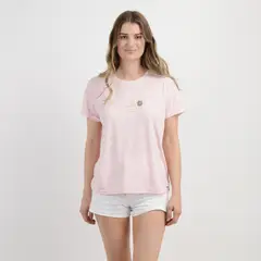 O'NEILL - POLERA MANGA CORTA DITSY ROSADO