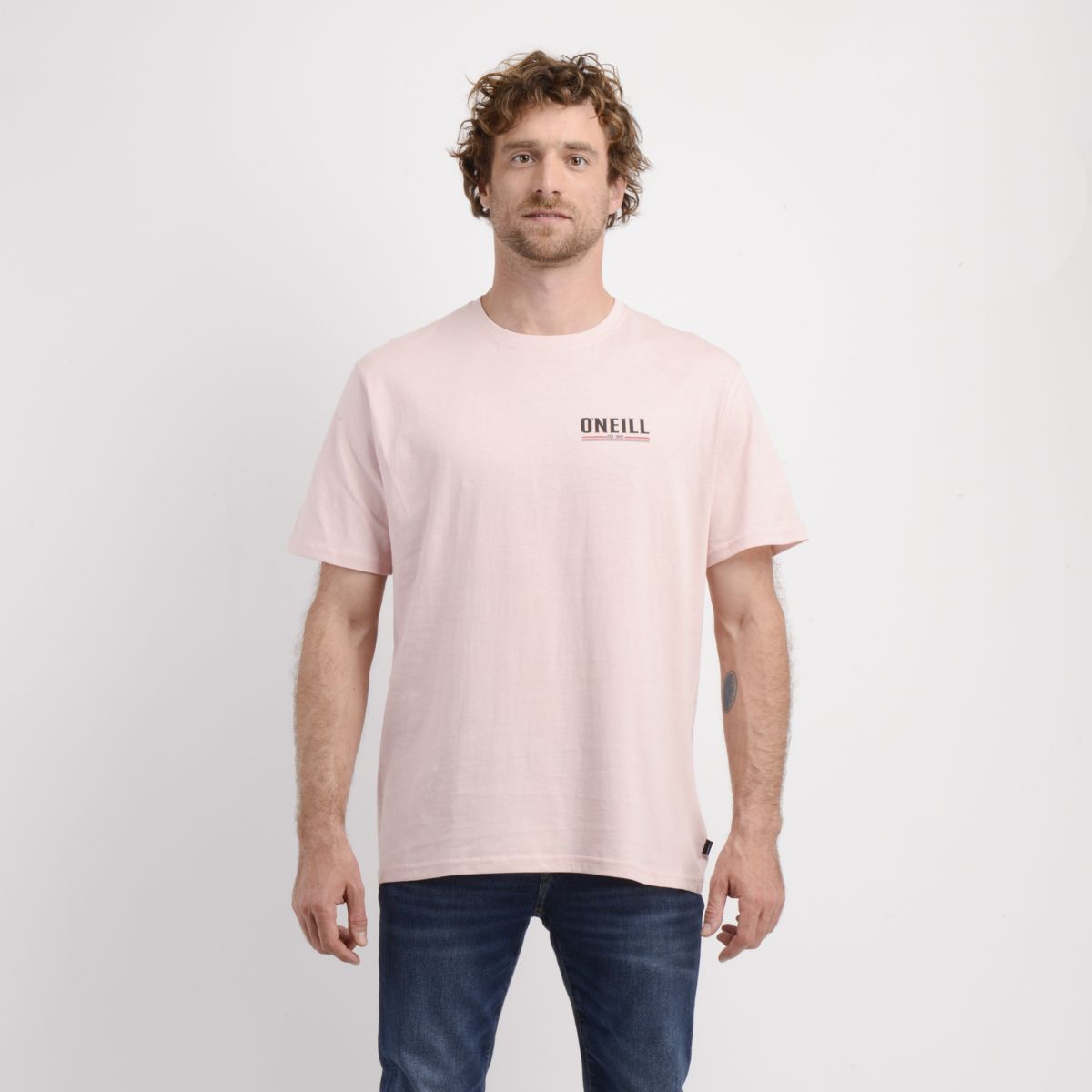 O'NEILL - POLERA MANGA CORTA SUN SUPLY ROSADO