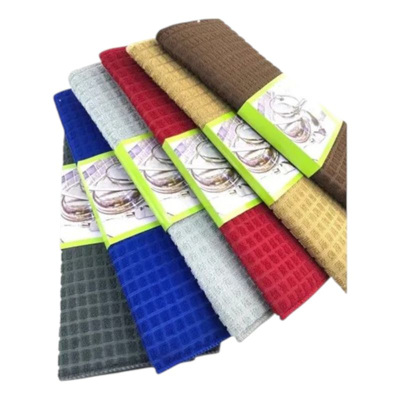 GENERICO - Pack 6 Paños Acolchado Absorbente Para Cocina Y Secar Lozas