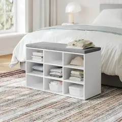 PANDALINO - Banqueta Zapatero Blanco Topeka