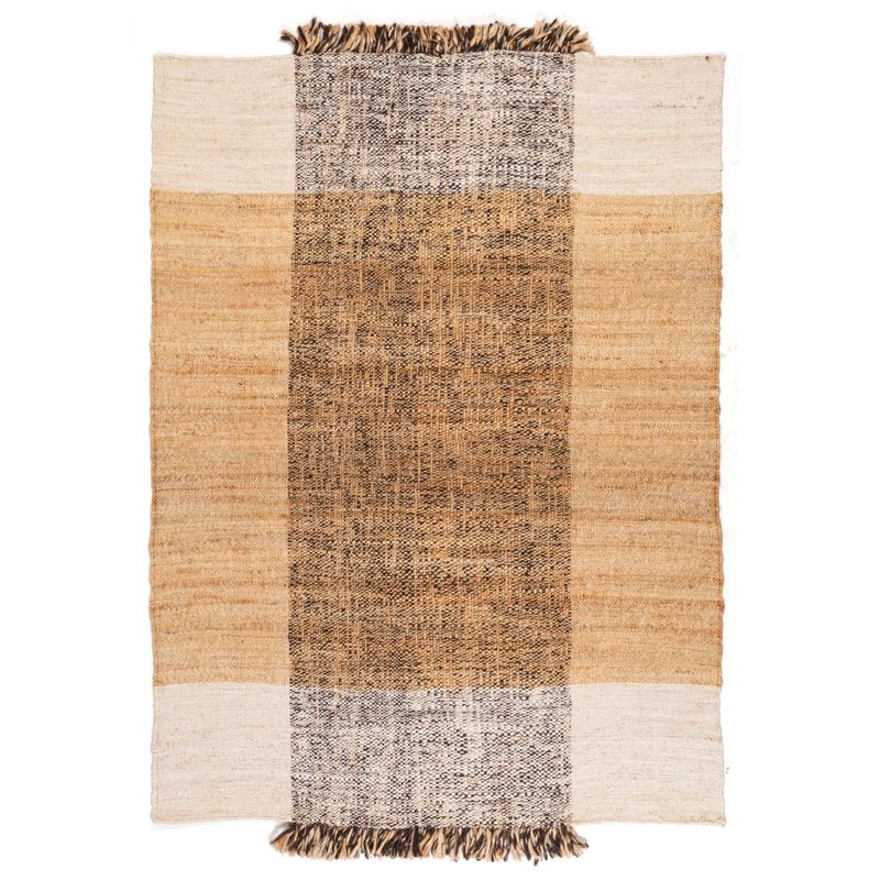 DIB - Alfombra Yute Lana Ibiza 54251 Nat/Blk 160X230